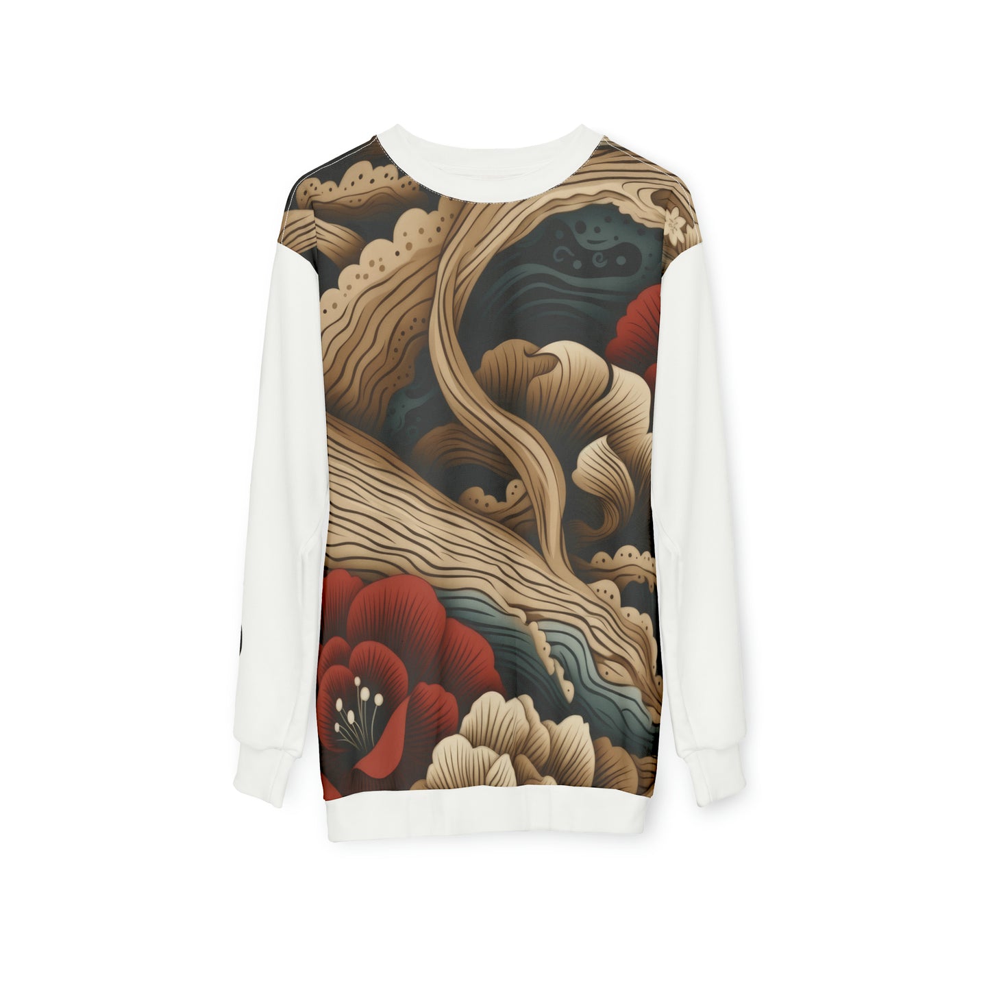 Unisex Sweatshirt Asian Style White