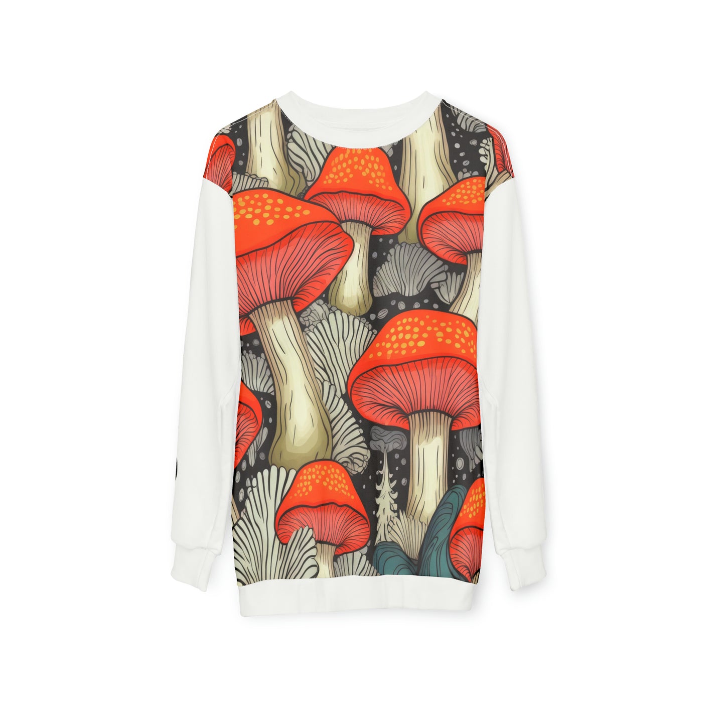 Unisex Sweatshirt Amanita White