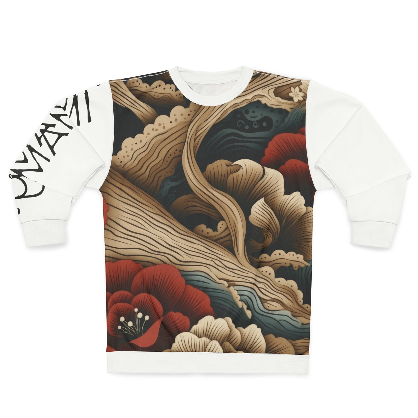 Unisex Sweatshirt Asian Style White