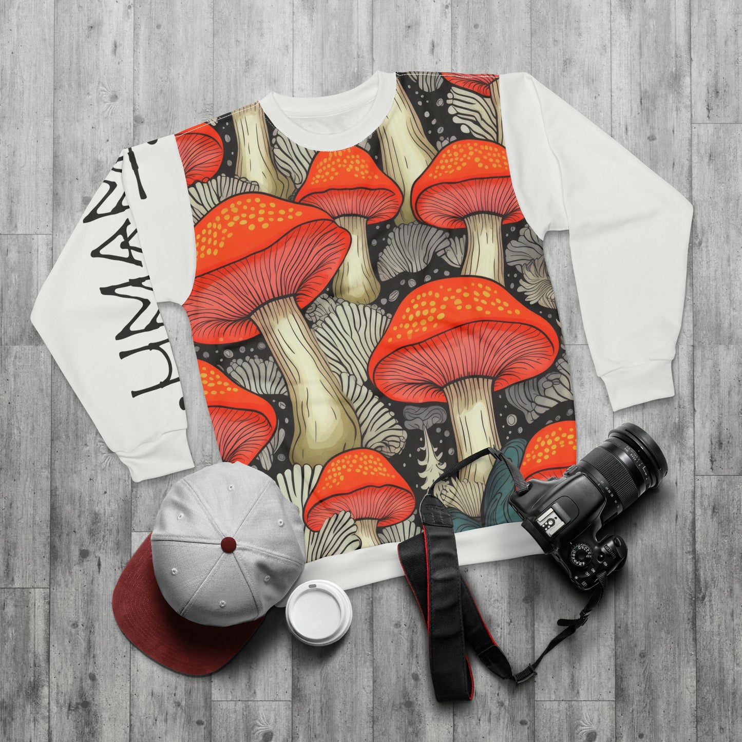 Unisex Sweatshirt Amanita White
