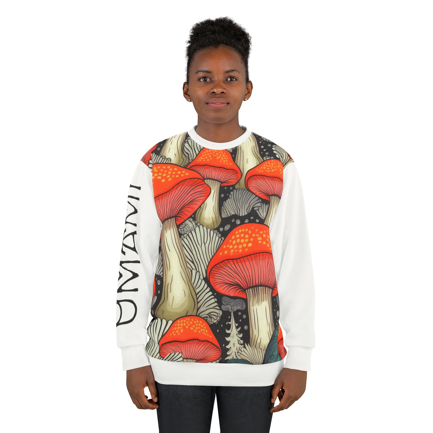 Unisex Sweatshirt Amanita White