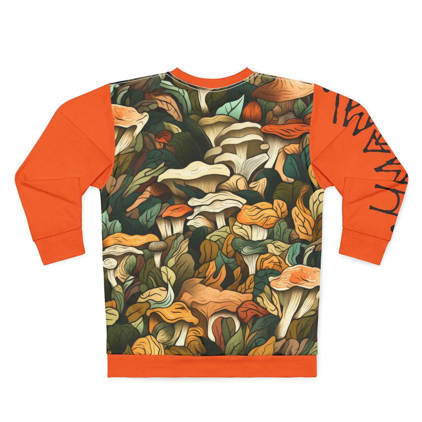 Unisex Sweatshirt Mushrooms Orange