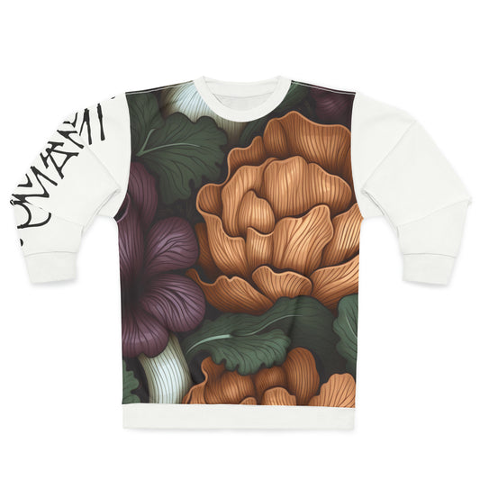 Unisex Sweatshirt Dark Vegetable White 