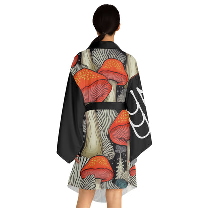 Robes de style kimono Amanita Noir