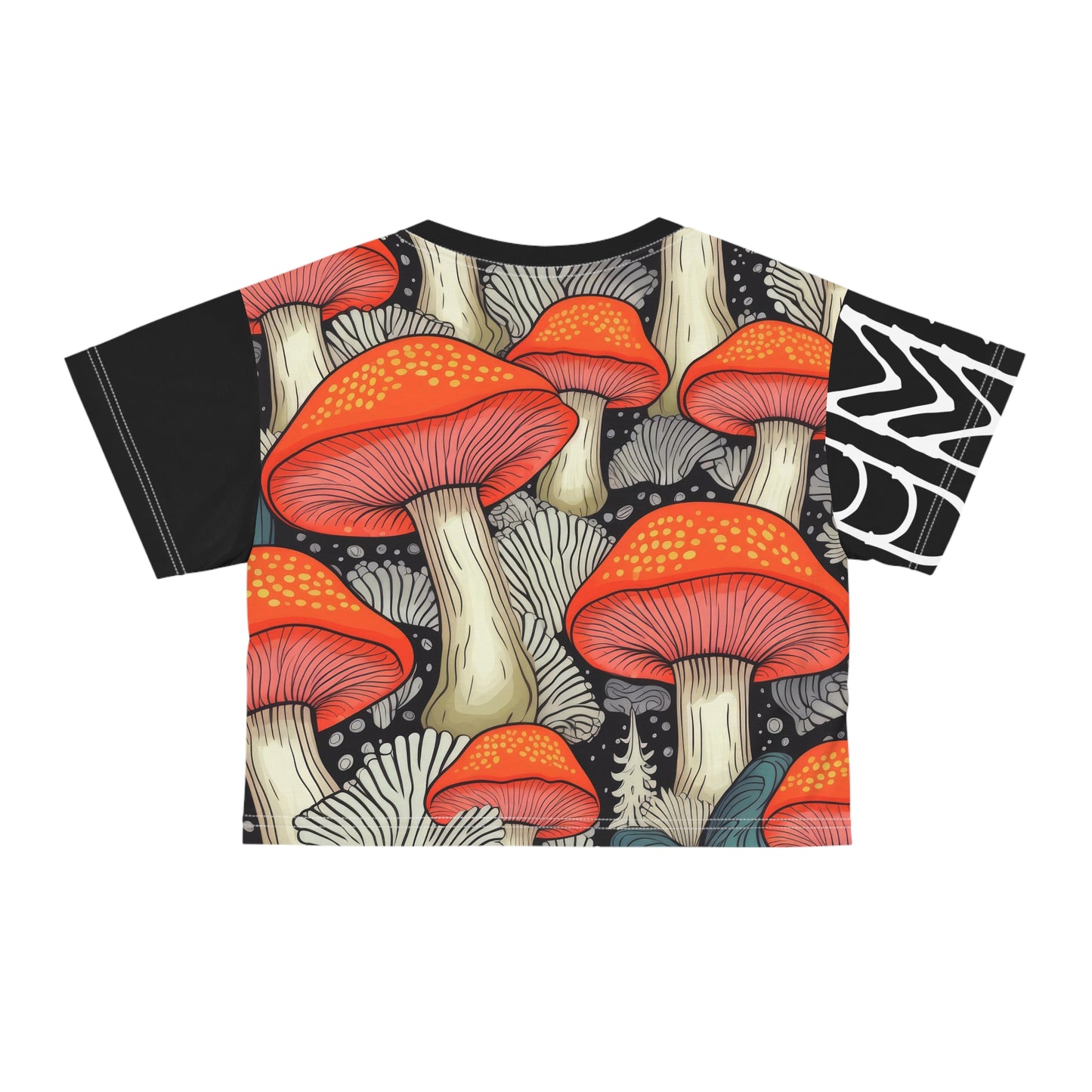 Crop Tee Amanita Black 