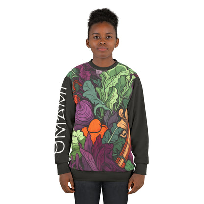 Unisex Sweatshirt Vegetables Black