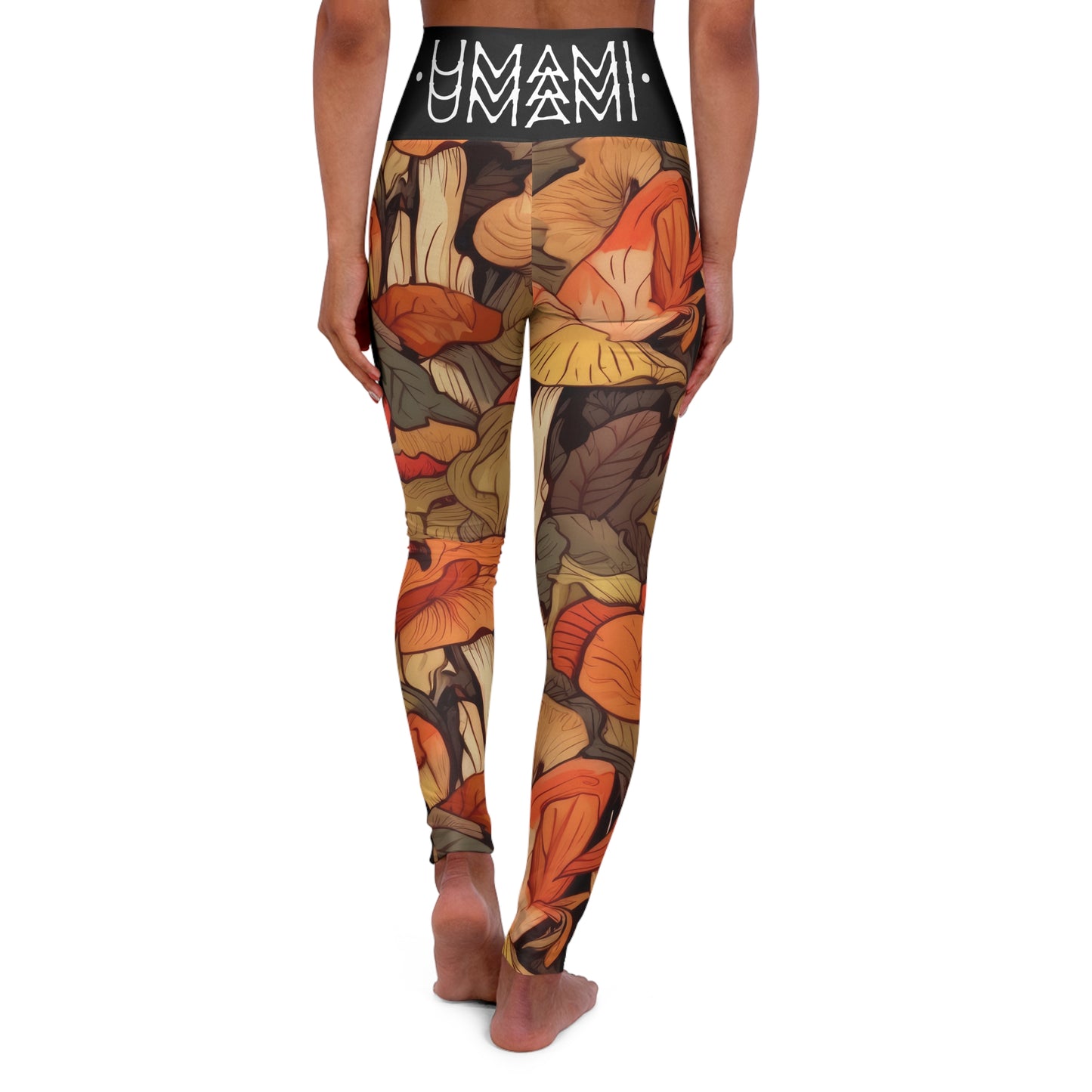 Leggings de yoga taille haute Feuilles d'automne