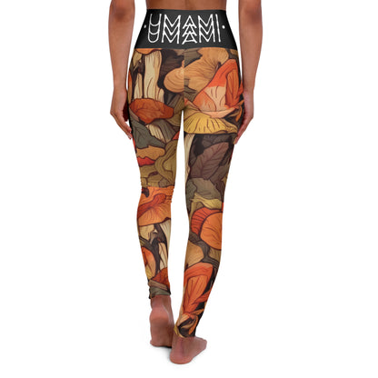 Leggings de yoga taille haute Feuilles d'automne