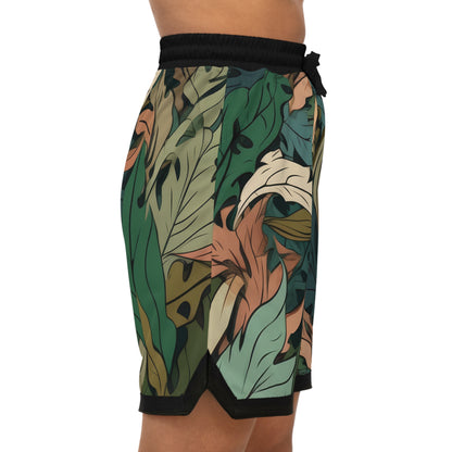 Basketball Shorts Feuilles Camo