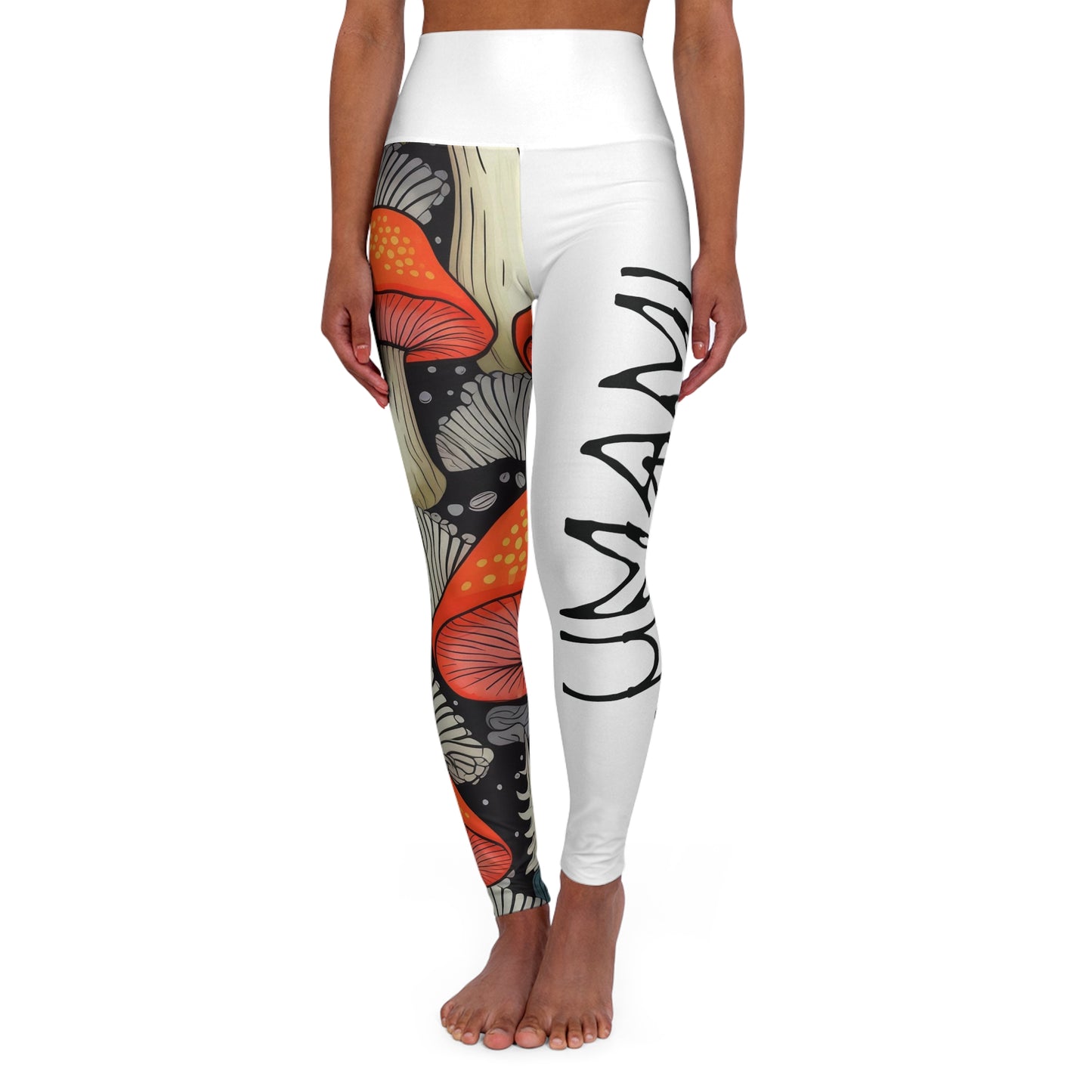 Legging de yoga taille haute Amanita Blanc Umami