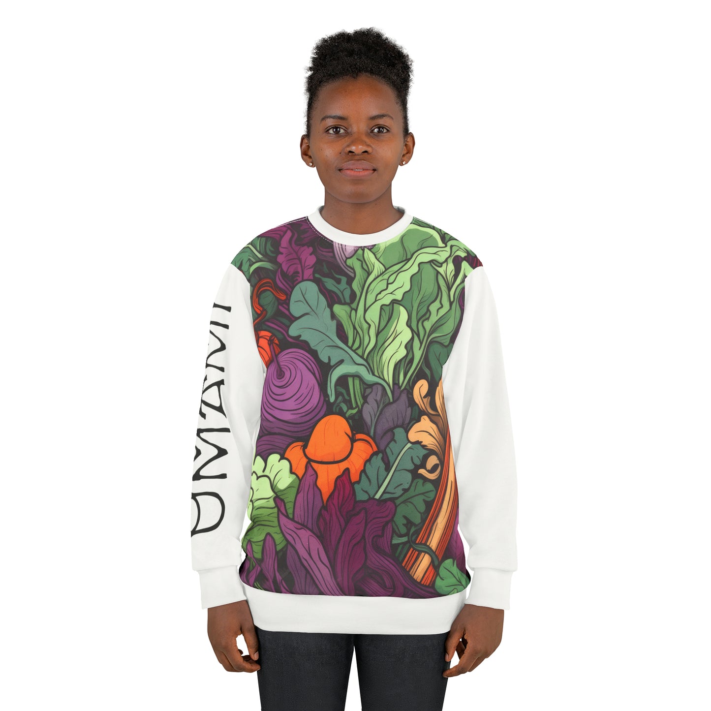Unisex Sweatshirt Vegetables White 