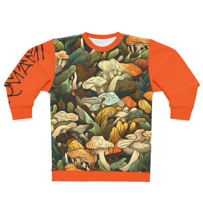 Unisex Sweatshirt Mushrooms Orange