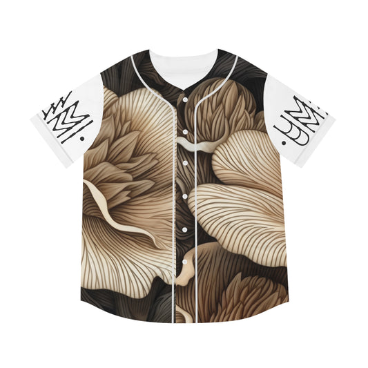 Baseball Jersey Fleurs Champignons Blanc