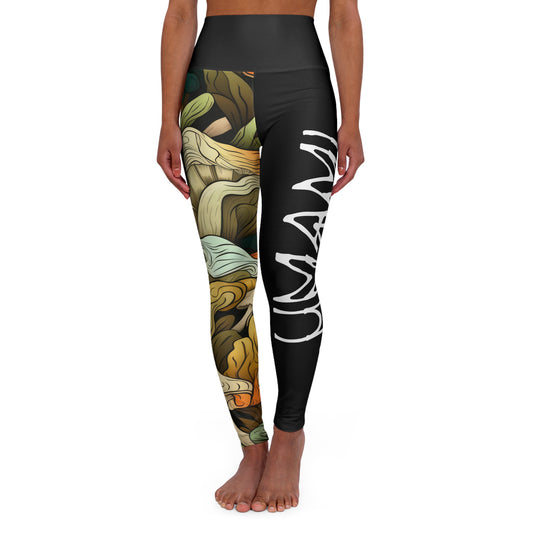Leggings de yoga taille haute Champignons Umami