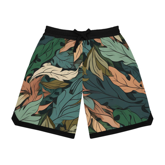 Basketball Shorts Feuilles Camo