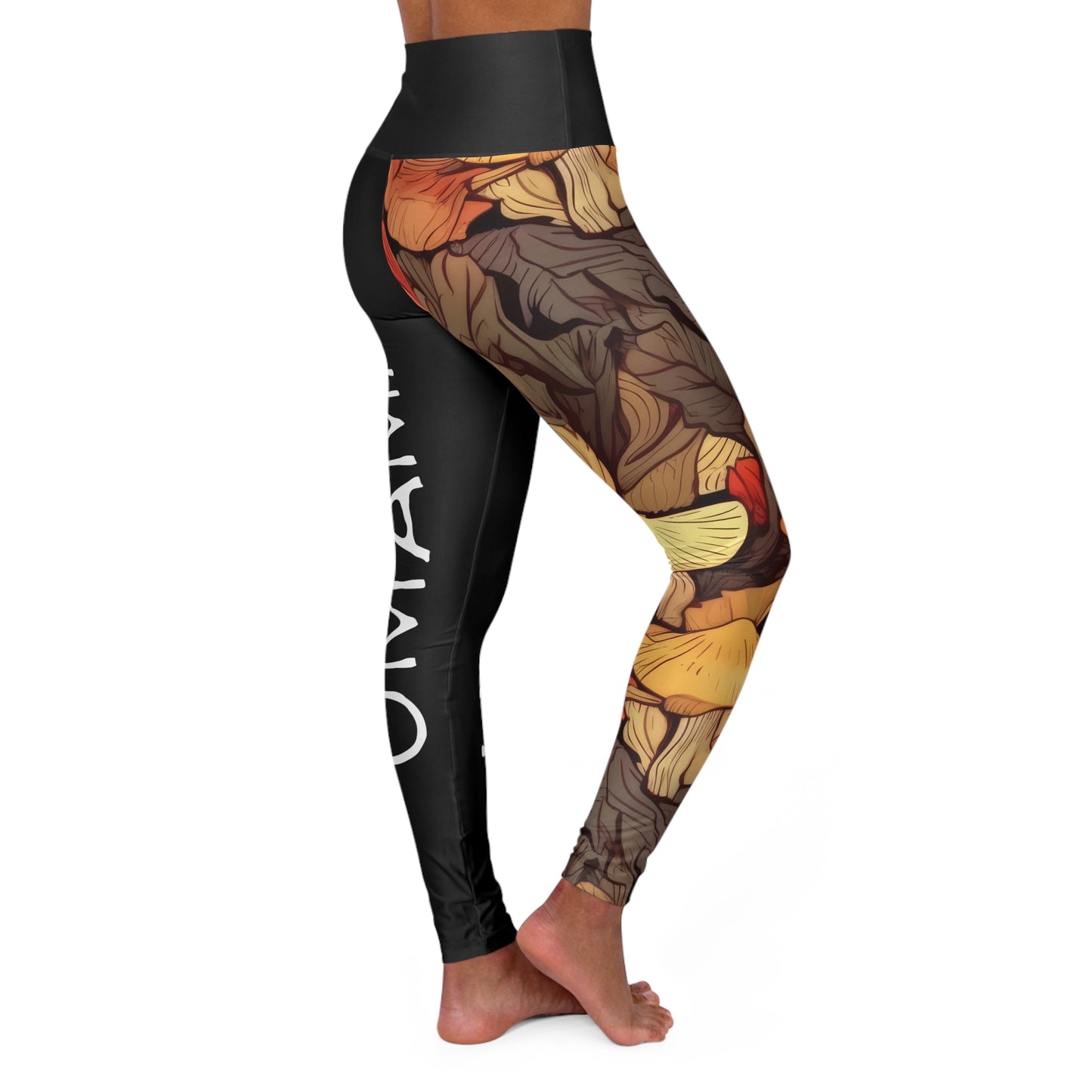 Leggings de yoga taille haute Feuille d'automne Umami
