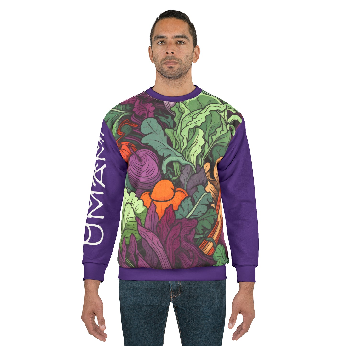 Unisex Sweatshirt Vegetables Purple