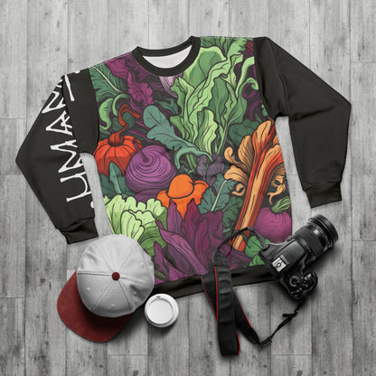Unisex Sweatshirt Vegetables Black