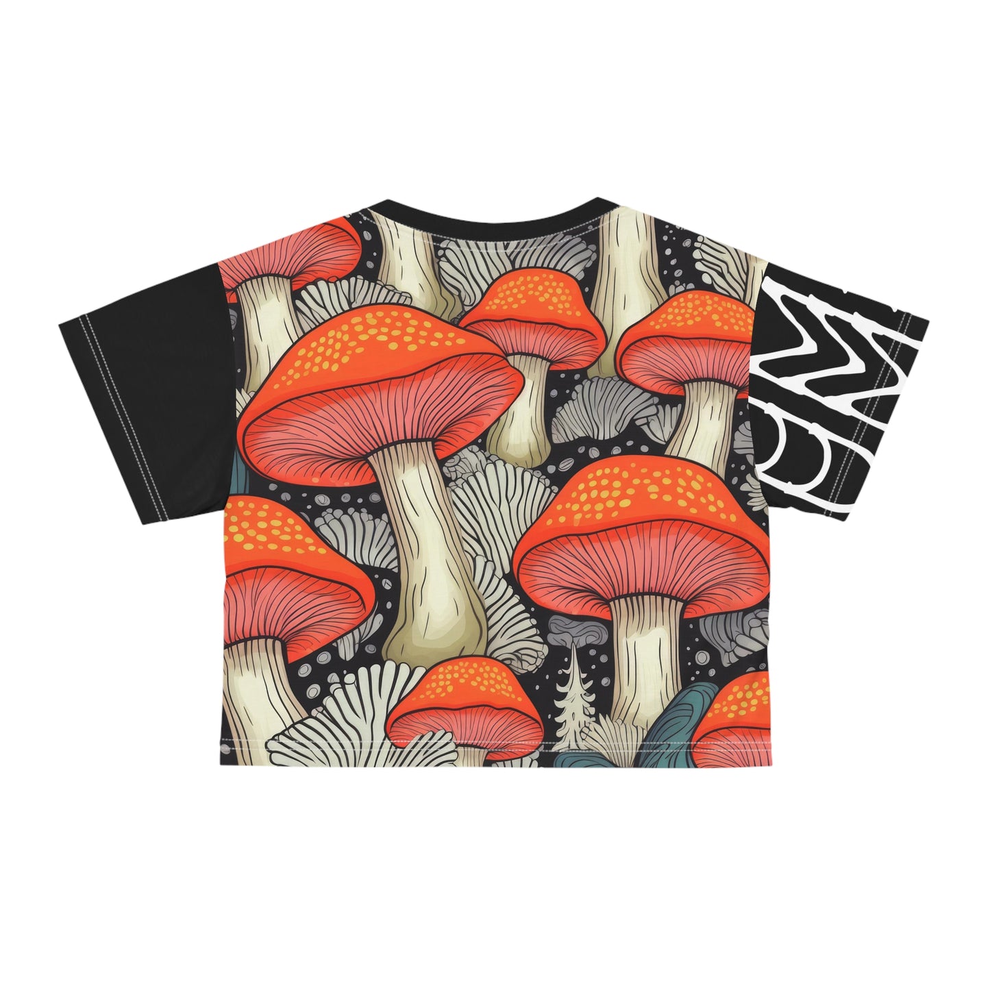 Crop Tee Amanita Black 