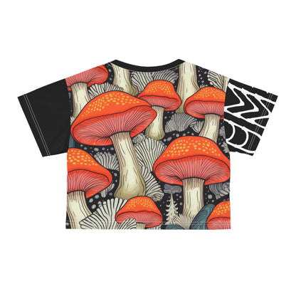 Crop Tee Amanita Black 