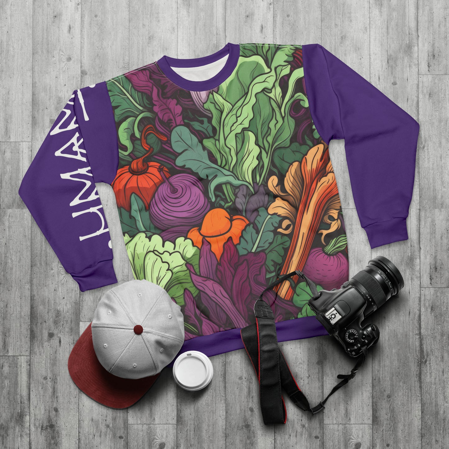 Unisex Sweatshirt Vegetables Purple