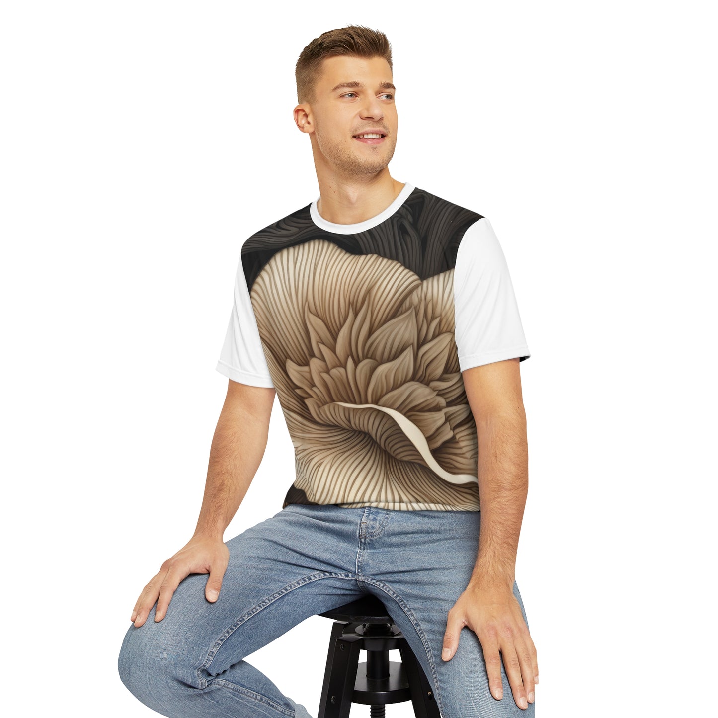 Tee Fleurs Champignons Blanc