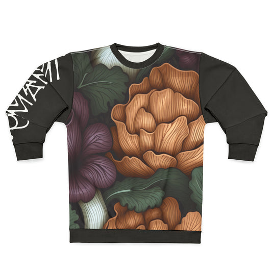 Unisex Sweatshirt Dark Vegetables Black 