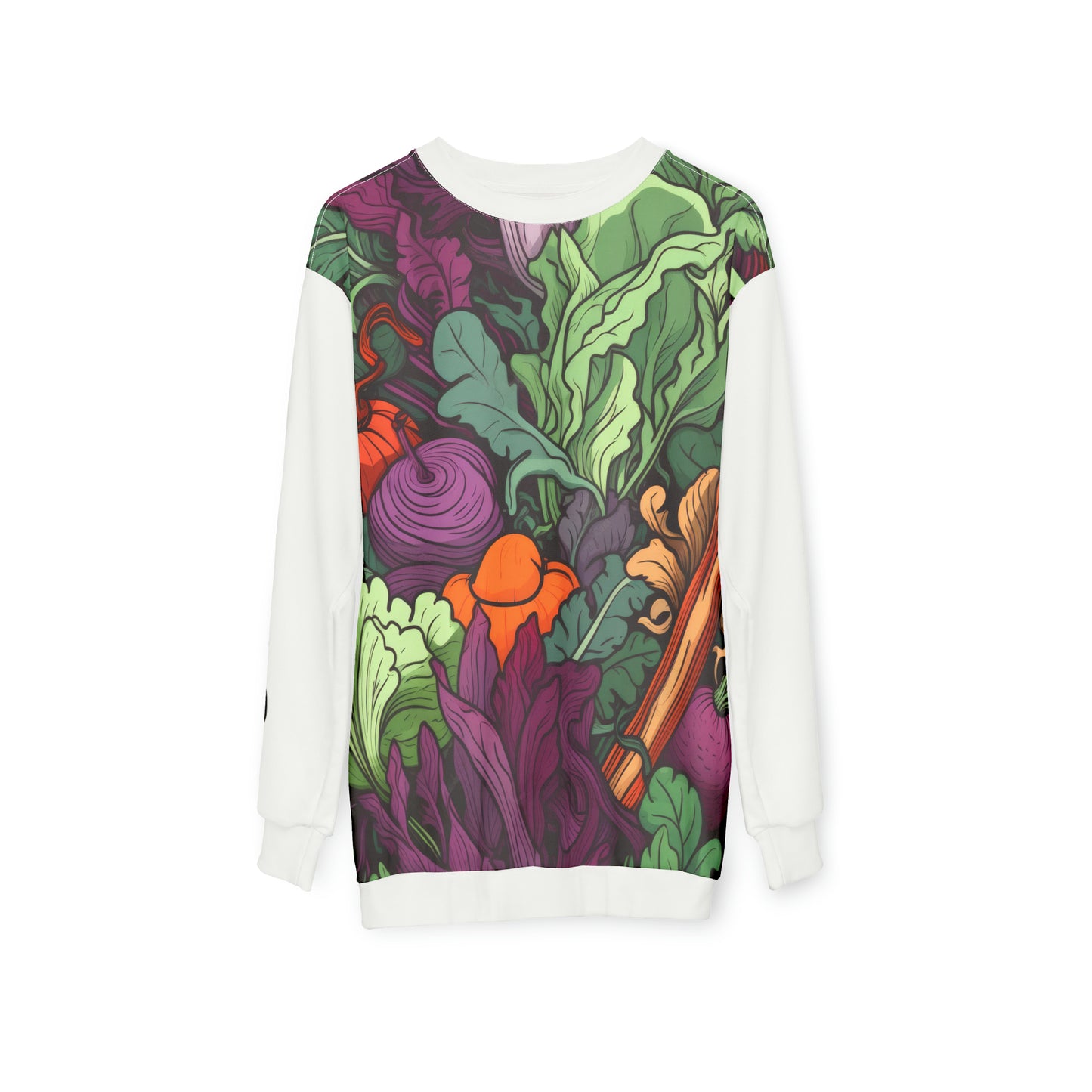 Unisex Sweatshirt Vegetables White 