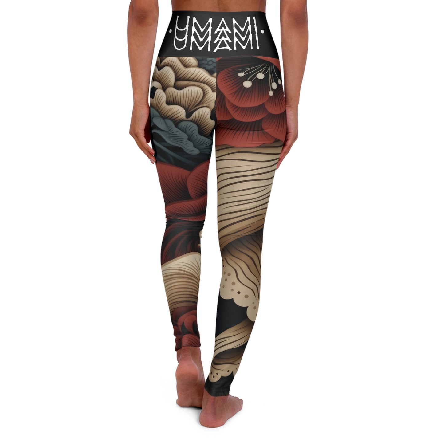 Asian Style High Waisted Yoga Leggings 
