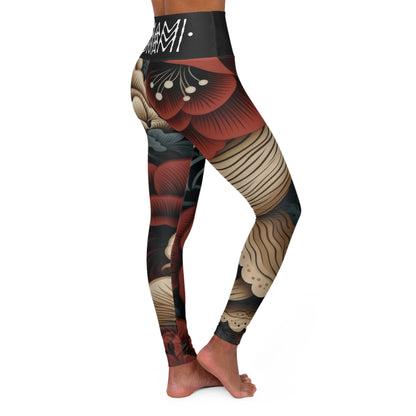 Asian Style High Waisted Yoga Leggings 
