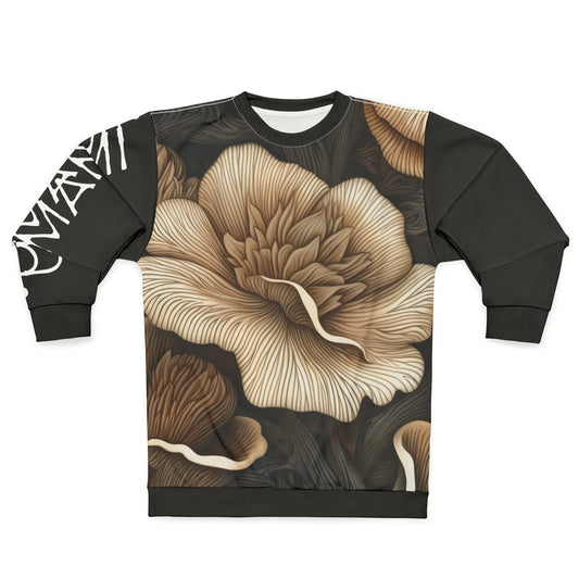 Unisex Sweatshirt Mushrooms Flowers 