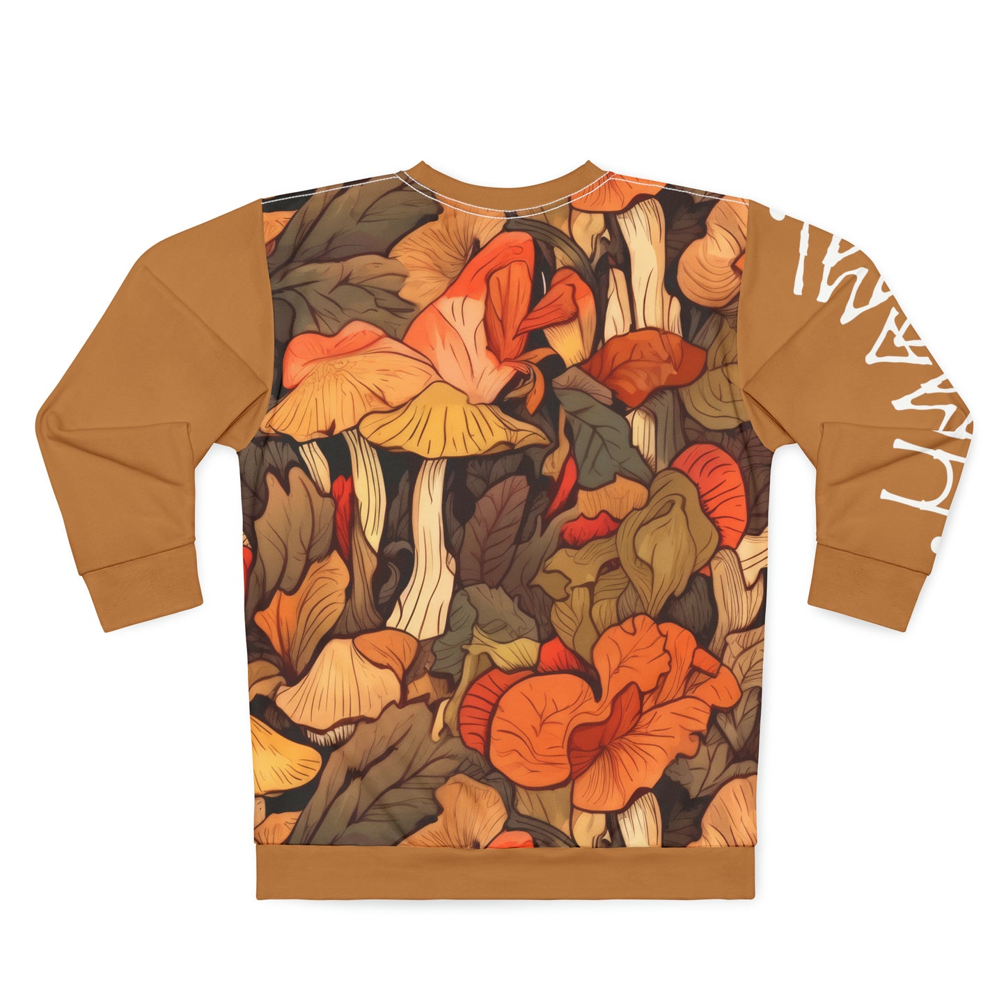Unisex Sweatshirt Fall Leaves Light Brown 
