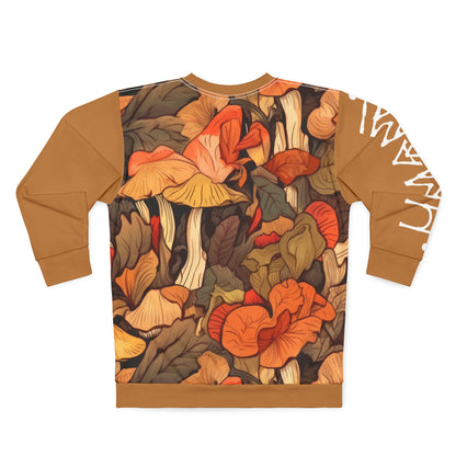 Unisex Sweatshirt Fall Leaves Light Brown 