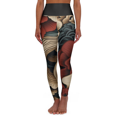 Asian Style High Waisted Yoga Leggings 