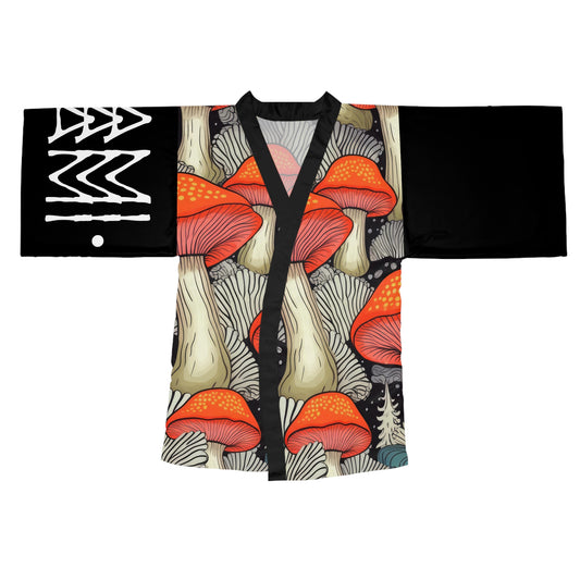 Robes de style kimono Amanita Noir