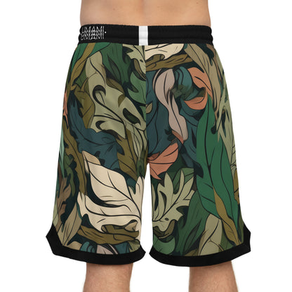 Basketball Shorts Feuilles Camo