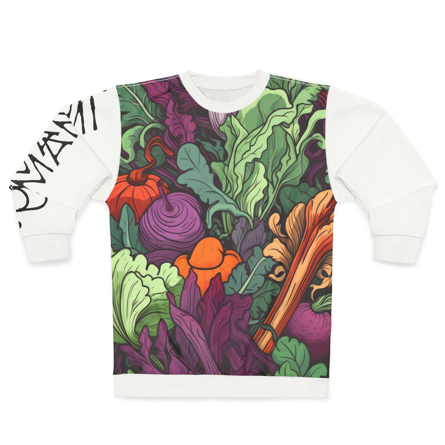 Unisex Sweatshirt Vegetables White 