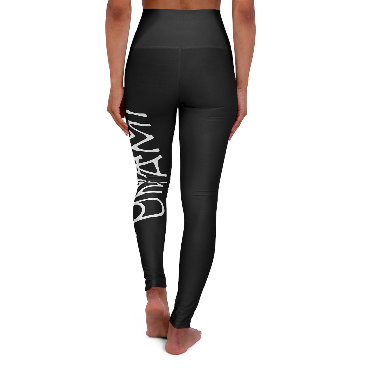 High-waisted yoga leggings Black Umami 