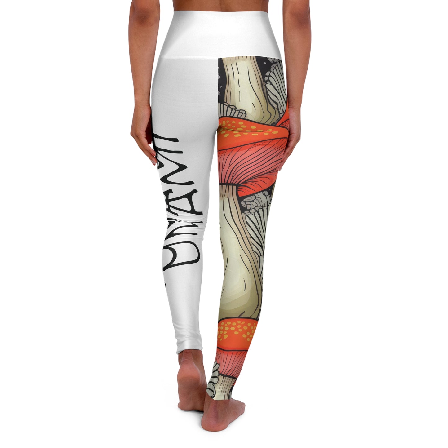 Legging de yoga taille haute Amanita Blanc Umami