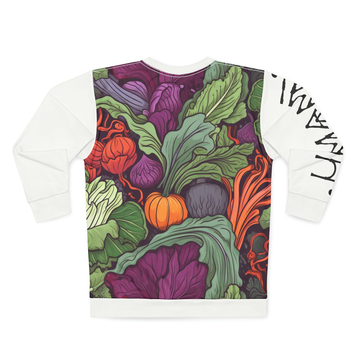 Unisex Sweatshirt Vegetables White 