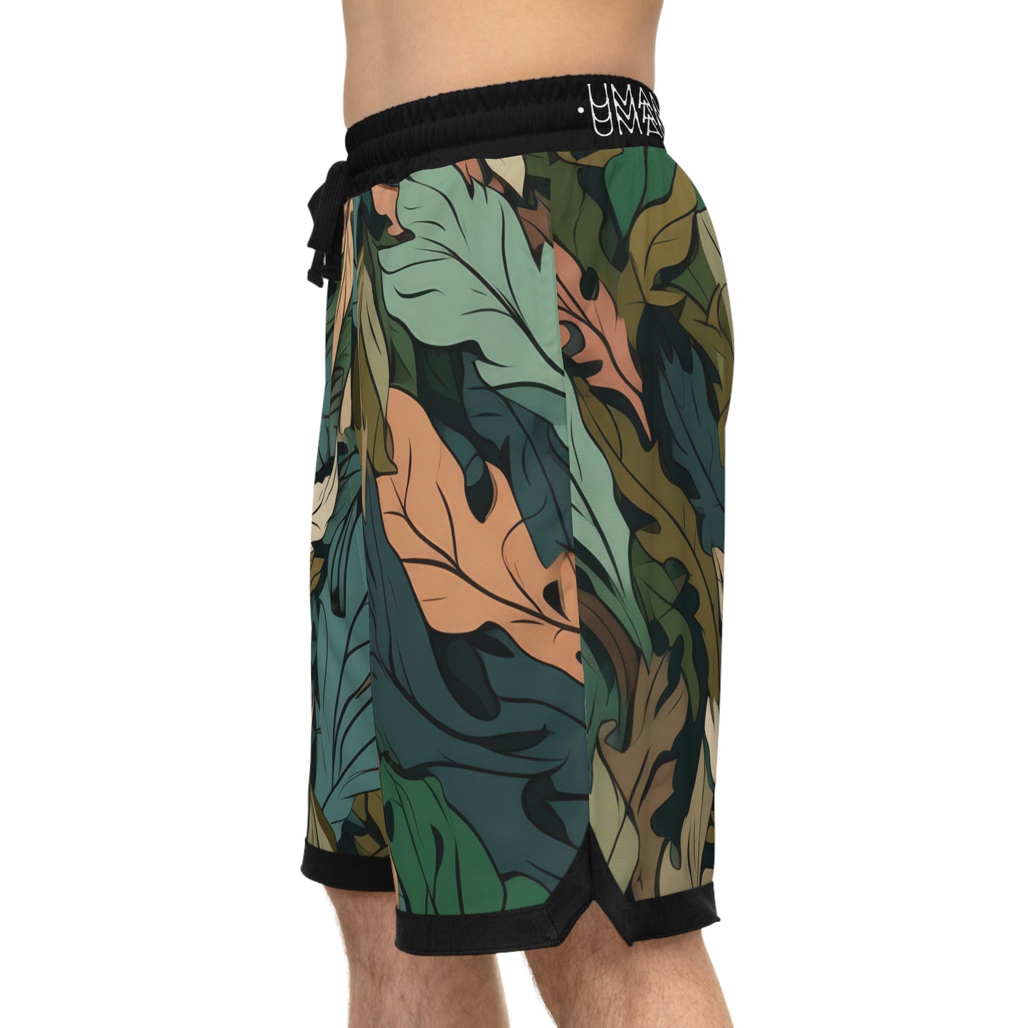 Basketball Shorts Feuilles Camo