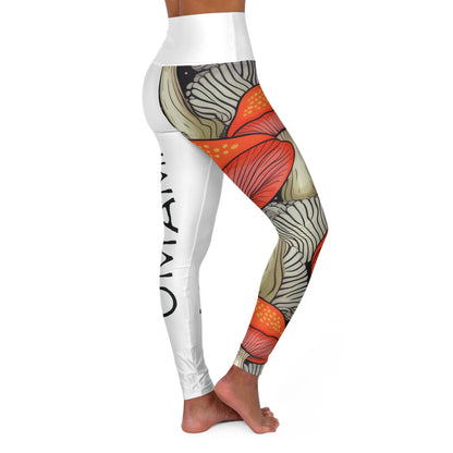 Legging de yoga taille haute Amanita Blanc Umami