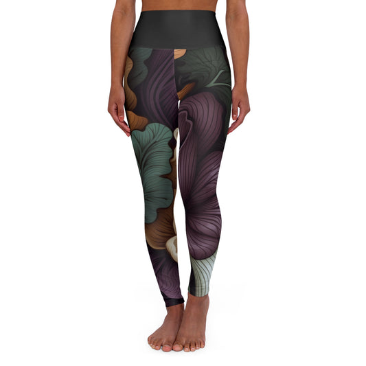 Leggings de yoga taille haute Légume sombre