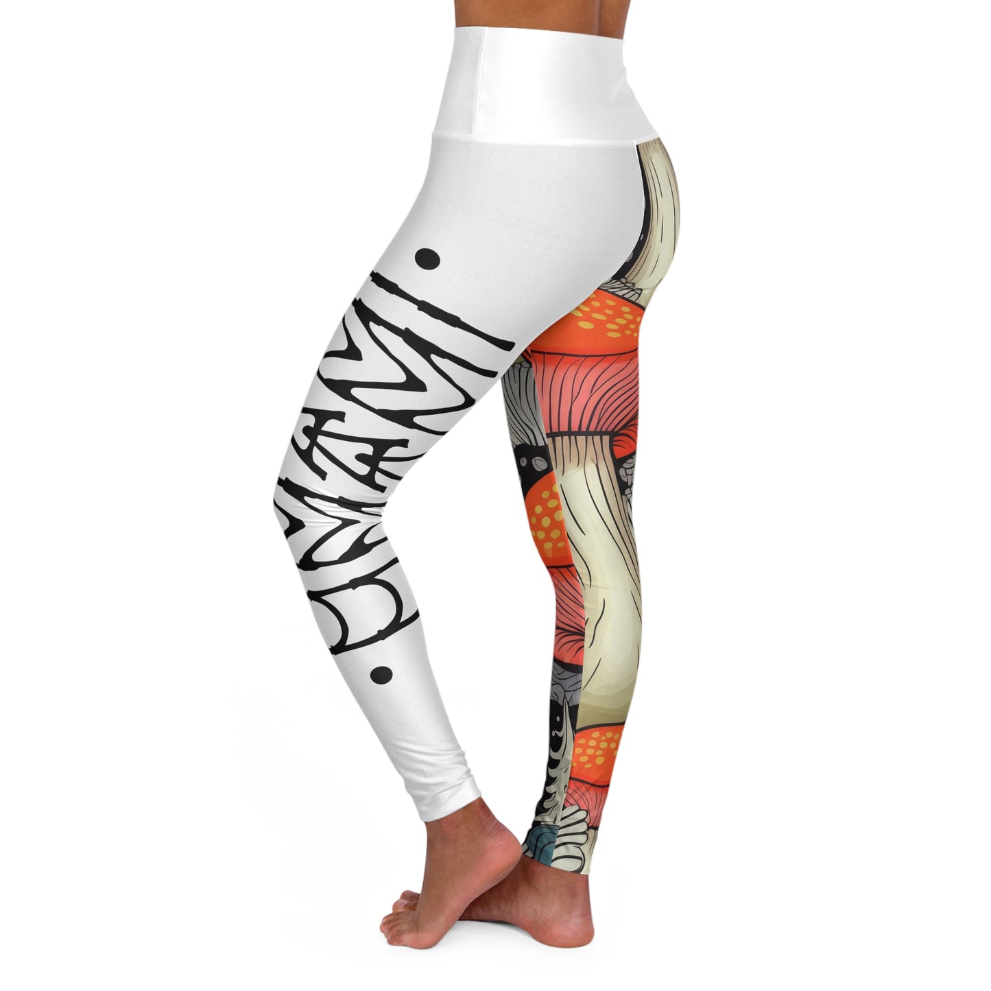 Legging de yoga taille haute Amanita Blanc Umami