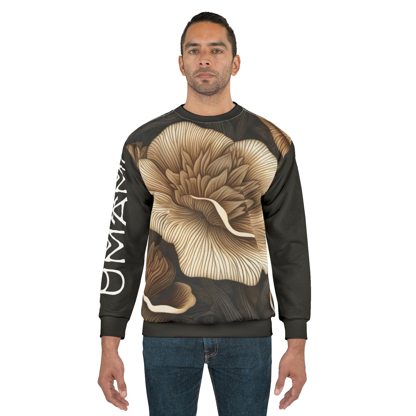 Unisex Sweatshirt Mushrooms Flowers 