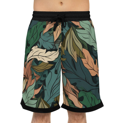 Basketball Shorts Feuilles Camo