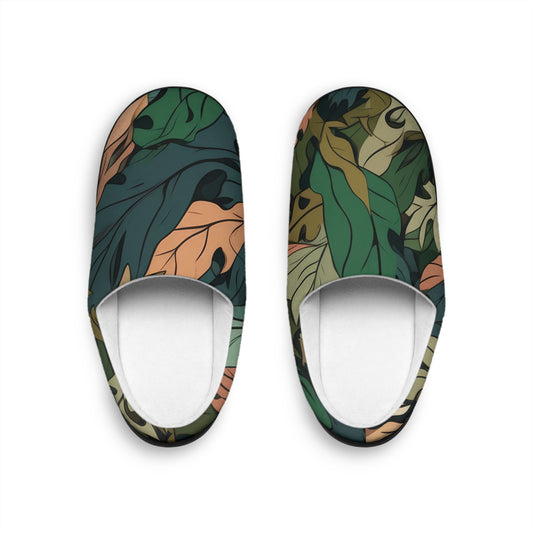 Pantoufles Feuilles Camo