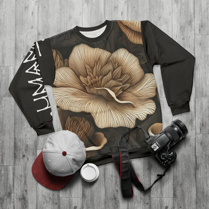 Unisex Sweatshirt Mushrooms Flowers 