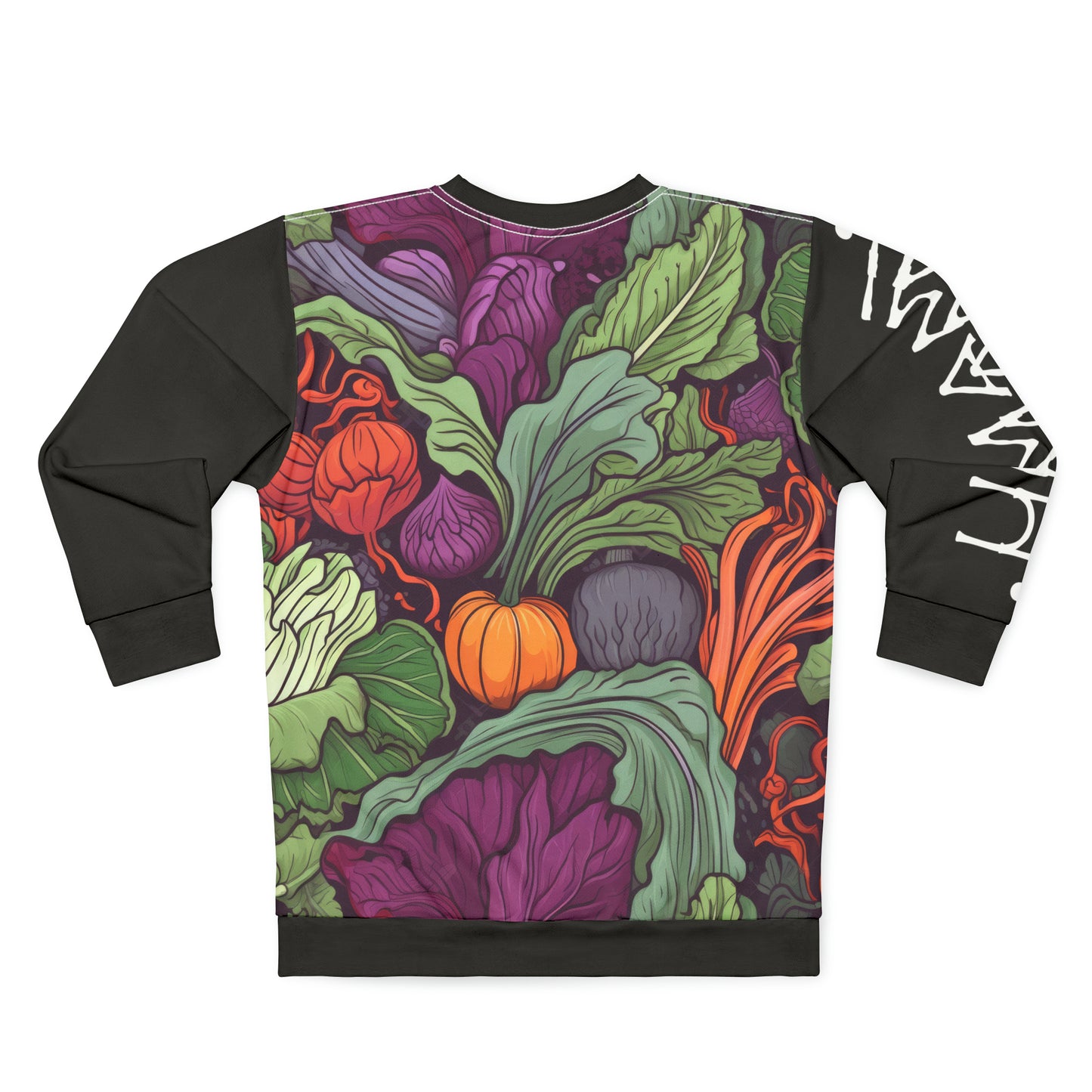 Unisex Sweatshirt Vegetables Black