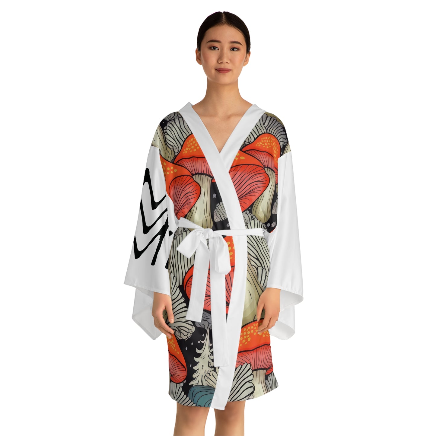 Kimono style dresses Amanita White 